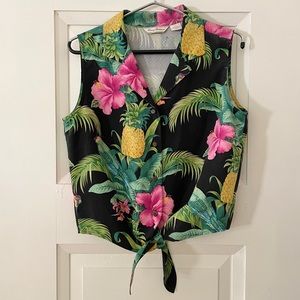 Tommy Bahama silk tropical tank top